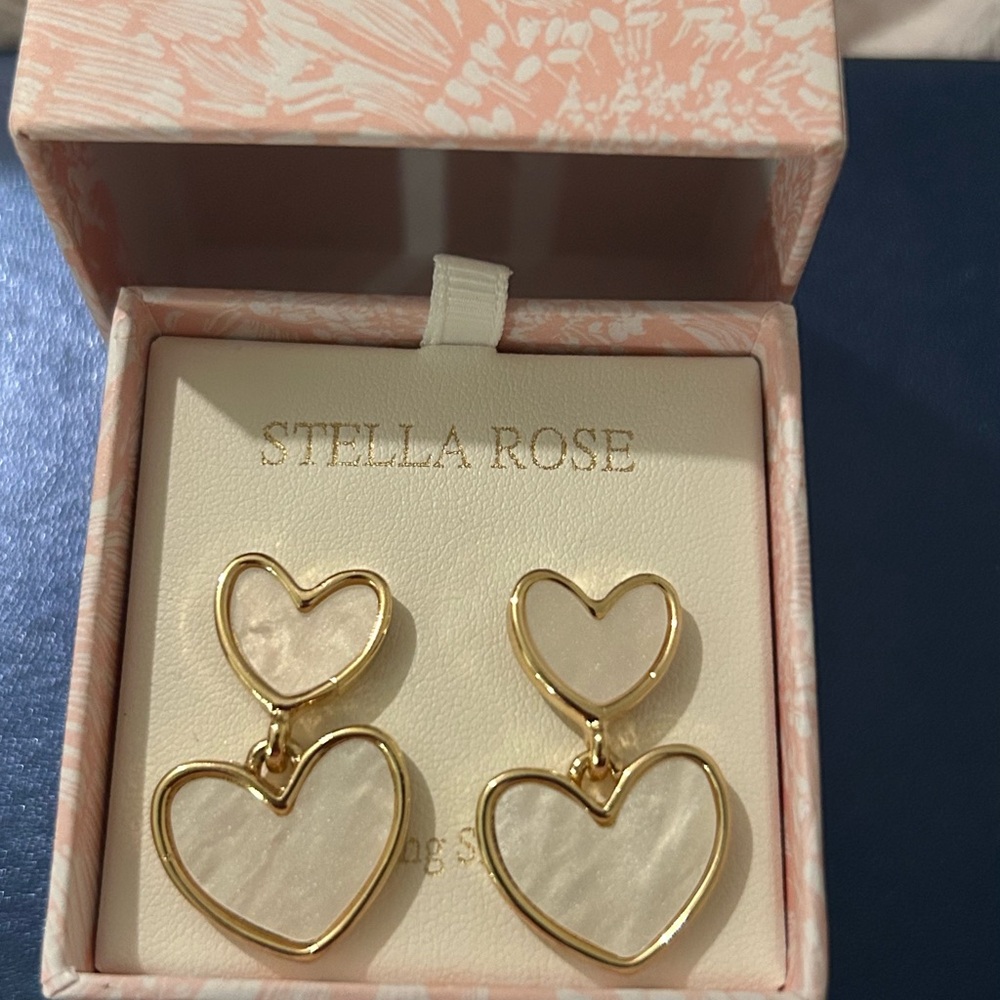 Gold Heart Earrings